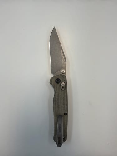 Customer photo review of Clip Point Bel Air MagnaCut DuraLock Knife Micarta (3" SW)