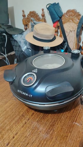 Customer photo review of Horno Pizza a la Piedra Black Edition