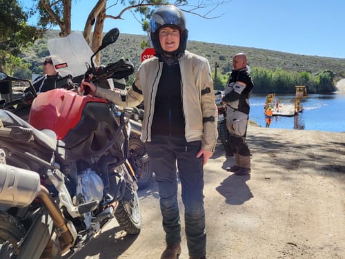 Customer photo review of Ladies Taranis Elite AAA-rated single-layer motorcycle jeans in Indigo