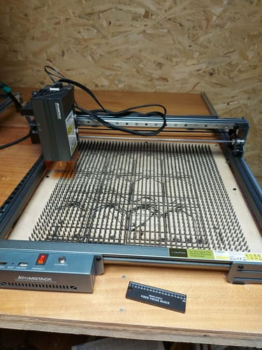 Customer photo review of AtomStack A40 Pro V2 Laser Engraver with F60 Air Assist Kit