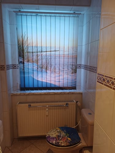 Customer photo review of Lamellenvorhang Motiv "Kueste Meer Sonnenuntergang"
