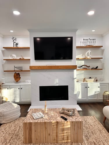 Customer photo review of Contemporary Mantels