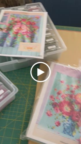 Customer video review of Tilda Flower Bouquet Embroidery Quilt Grey Chambray