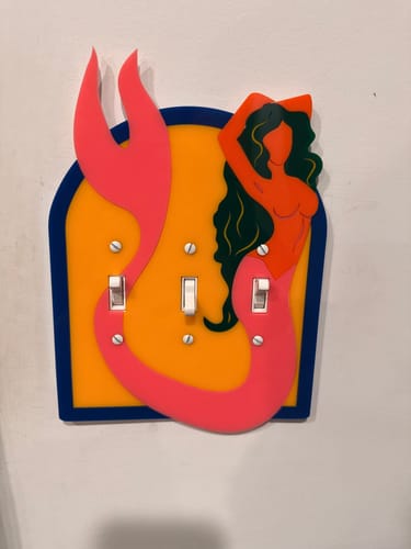 Customer photo review of Mermaid Light Switch Cover