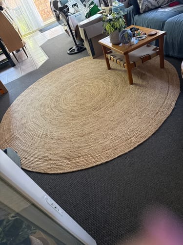 Customer photo review of Aerin Polo Round Natural