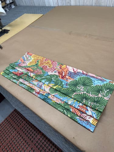 Customer photo review of Thibaut F942026 PAGODA TREES Pink and Green Fabric