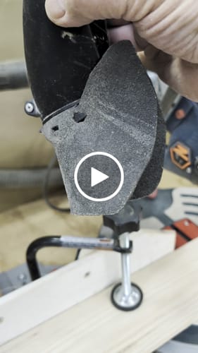 Customer video review of Bosch Axial Glide Miter Saw Dust Chute (Gen II)