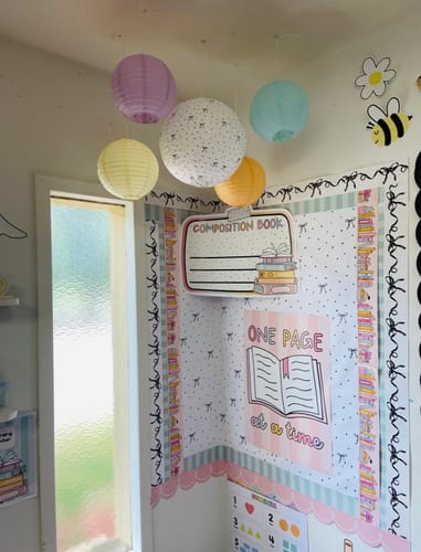Customer photo review of Boho Pastel Composition Notebook Statement Piece | Pastel Pages