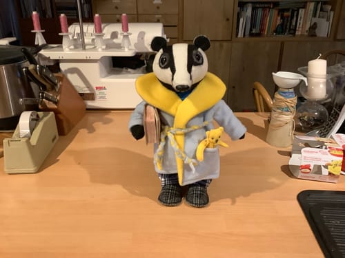 Customer photo review of Badger Art Doll PDF Pattern Approx 35cm Standing