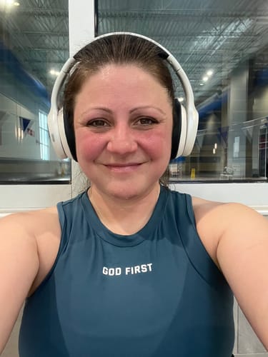 Customer photo review of God First Combat Top