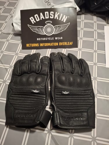 Customer photo review of Roadskin Summer Motorcycle Gloves