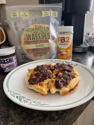 Customer photo review of Zen Protein Waffles - Classic