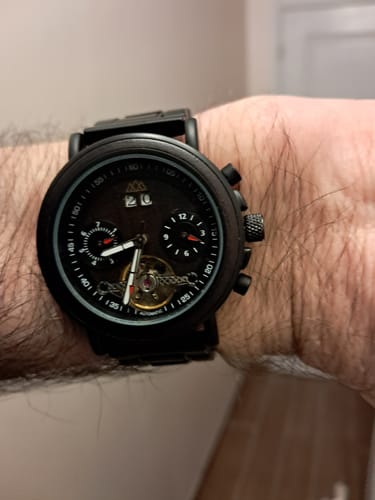Customer photo review of Montre en Bois Homme Style - Empower