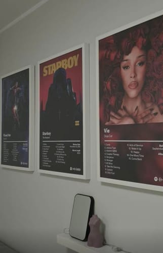 Customer photo review of Doja Cat Album Posters