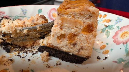 Customer photo review of Salted Caramel Cheesecake