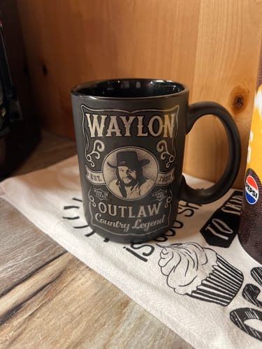 Customer photo review of Outlaw Country Legend Coffee Mug