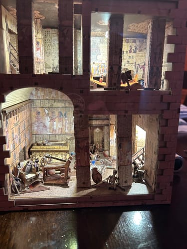 Customer photo review of Egyptian Pharaoh's Tomb DIY Book Nook Kit