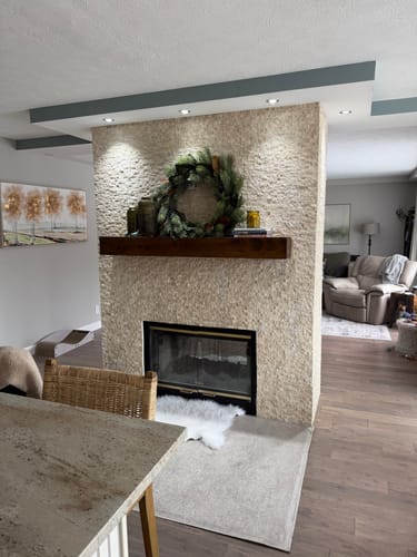 Customer photo review of Rustic Mantels