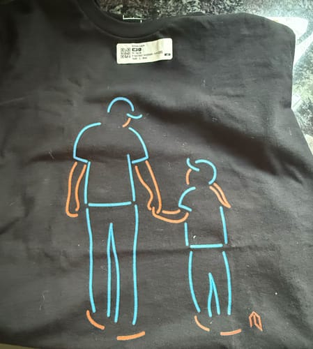 Customer photo review of Father Daughter Neon T-Shirt