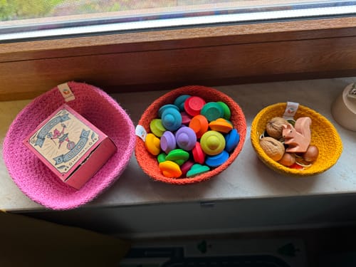 Customer photo review of 3 kleine Jutekörbchen im Set (respiin, fire)