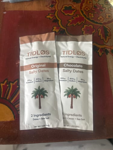 Customer photo review of Salty Dates Energy Gel