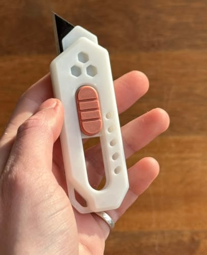 Customer photo review of Cloudy White PETG Filament 1.75mm 1kg