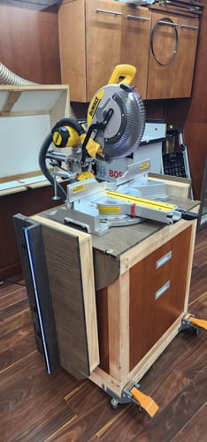 Customer photo review of DeWalt DWS779/780 Sliding Miter Saw Dust Collection