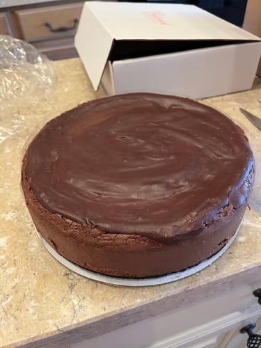Customer photo review of Chocolate Cheesecake