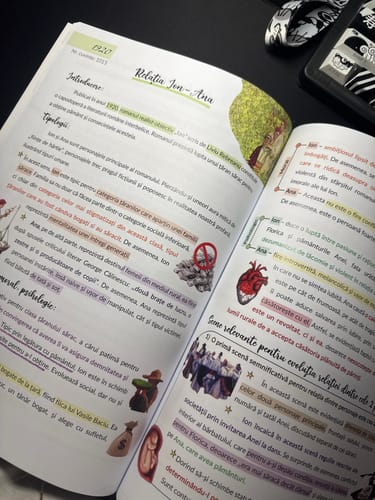 Recenzie cu fotografie de la un client despre Carte Română Bacalaureat Bacademia (temă și viziune, caracterizare, relație) - Ediția II