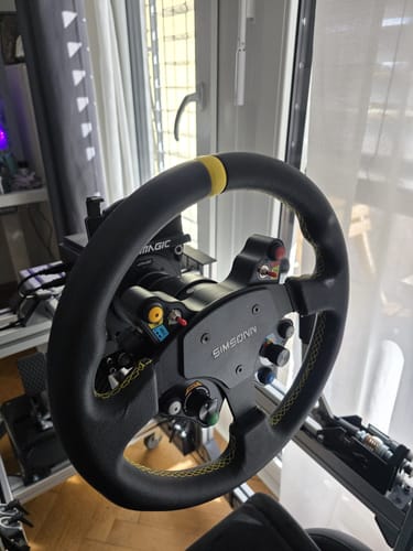 Customer photo review of Simsonn Racing Simulator Leather Steering Wheel
