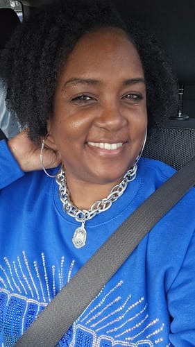 Customer photo review of Delta Rope Chain Necklace
