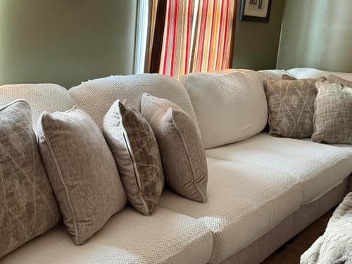 Customer photo review of New Magic Stretch Sofa Covers - Universal Washable Couch Cushion Slipcovers for Sectional Sofa, Perfect Fit & Easy Care