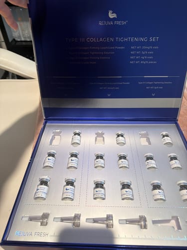 Customer photo review of Type III Collagen Tightening Set for RF Microneedling Treatment