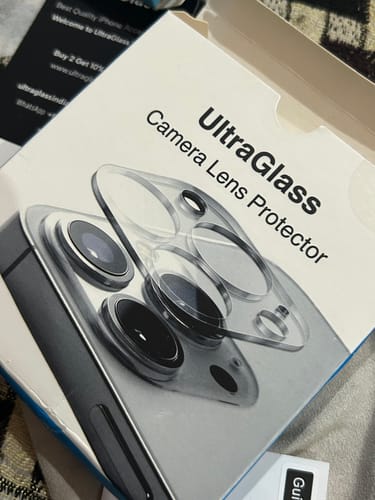 Customer photo review of ultraglass.in Camera Lens Protector for iPhone