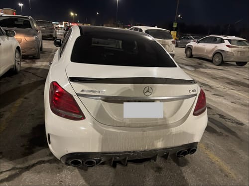 Customer photo review of PSM Style Trunk Spoiler - 2015-2021 Mercedes Benz C-Class W205 & Facelift Sedan