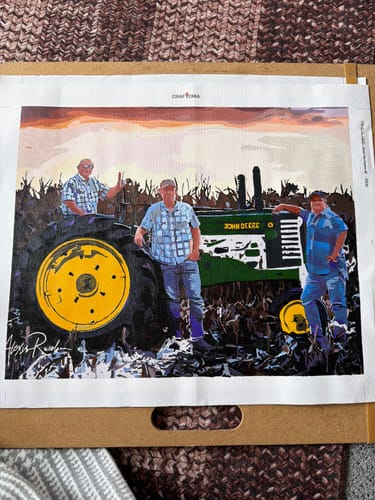 Customer photo review of Custom Paint By Numbers Kit