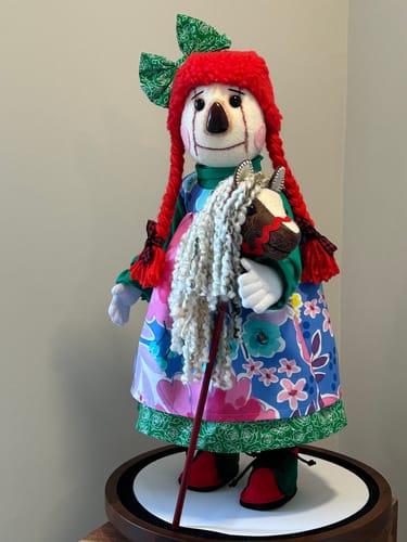 Customer photo review of Annie Raggedy Ann and Horse PDF Pattern Approx 50cm Standing