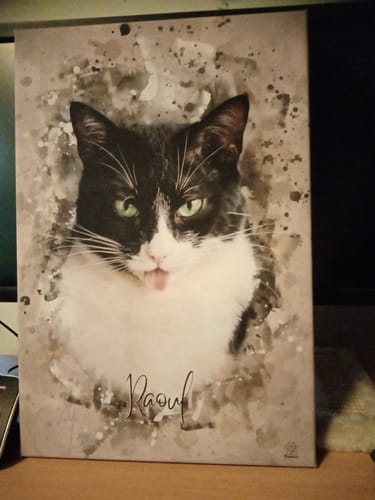 Customer photo review of Aquarell Pawtrait