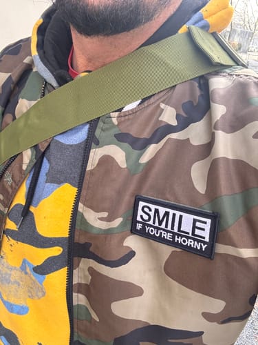 Customer photo review of Smile If You´re Horny PATCH