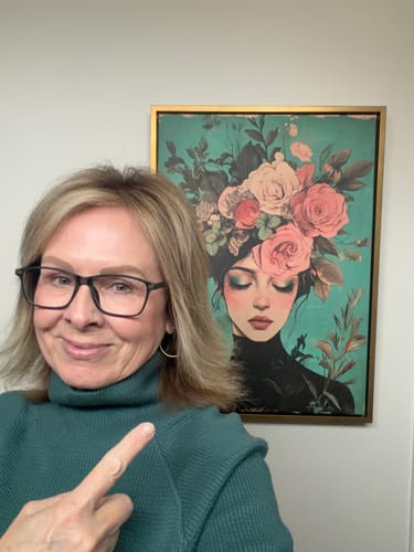 Customer photo review of Floral Muse No3 Print