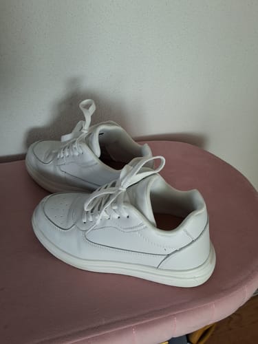 Customer photo review of ELEVATESHOES WHITE CLASSY