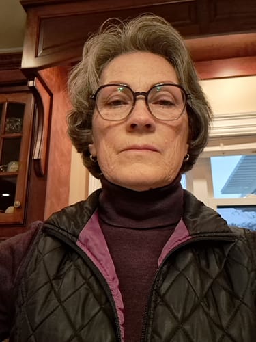 Customer photo review of Peyton Turtleneck • Final Sale - Deep Plum