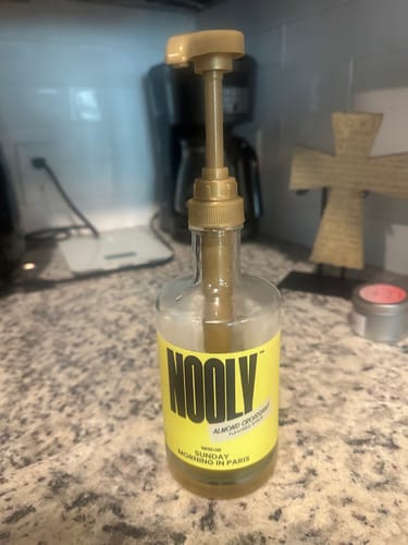 Customer photo review of Almond Coffee Syrup