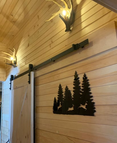 Customer photo review of Three Forest Deers - Metal Wall Art