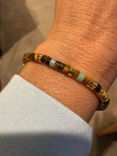 Customer photo review of 'Strong As Fuck' Morse code Motivational Bracelet