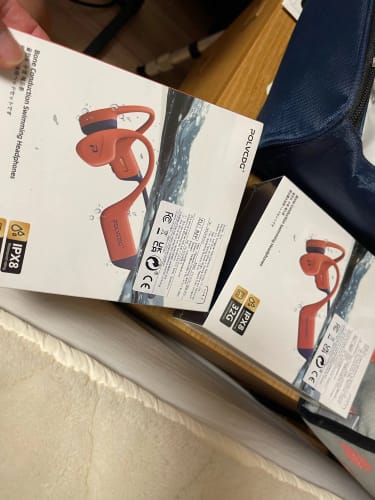 Customer photo review of POLVCDG bone conduction swimming earphones IPX8 waterproof 32GB memory Bluetooth 5.4 silicone material 2025 new product x16