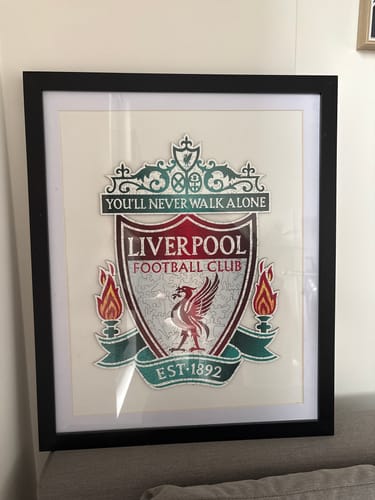 Customer photo review of Liverpool FC® Logo - Wooden Puzzle