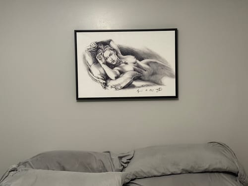 Customer photo review of Titanic Rose Portrait Sketch