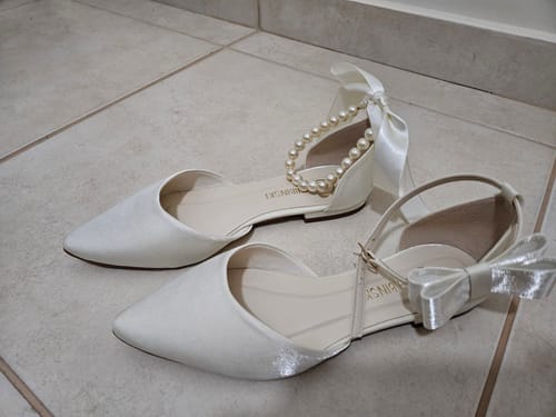 Customer photo review of Tornozeleira Pérolas com Cetim