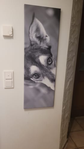 Customer photo review of Leinwandbild | Eigenes Motiv | Schmal